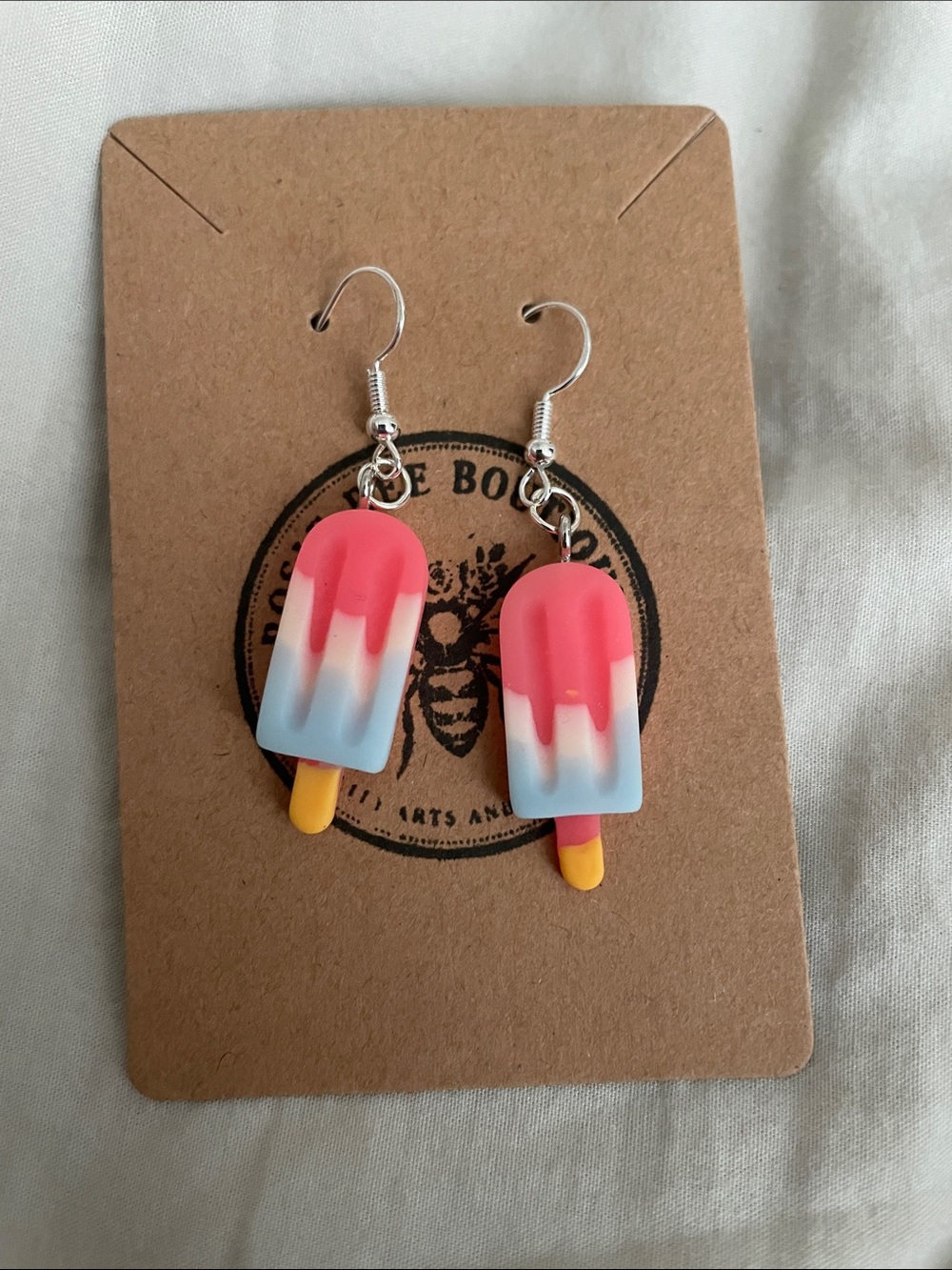 Red white and blue Popsicle Earrings